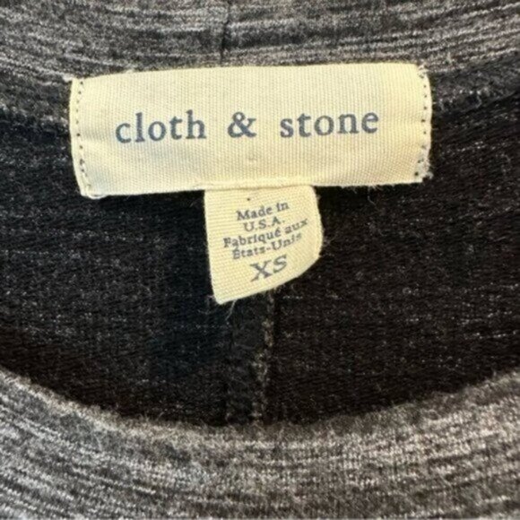 Cloth & Stone | Women's Heather Dark Gray Soft Knit Sheath Dress Size XS - Picture 9 of 9